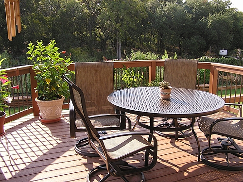 Composite Deck, Seating Area with a View