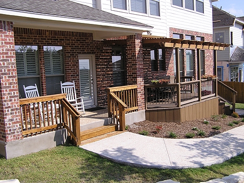 Cedar Arbor and Composite Deck