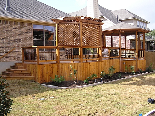 Cedar Arbor and Cedar Gazebo