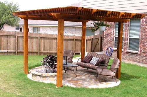 Arbor with Custom Flagstone Work 