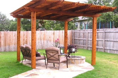 Arbor with Custom Flagstone Work 