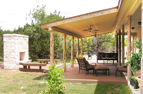 Elegant Covered Deck 