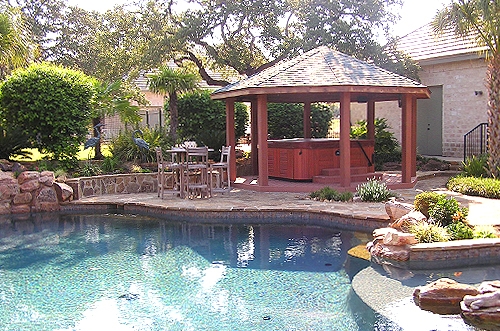 Pool Side Spa Tub Gazebo 