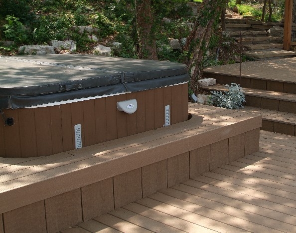 Custom Composite Hot Tub Deck