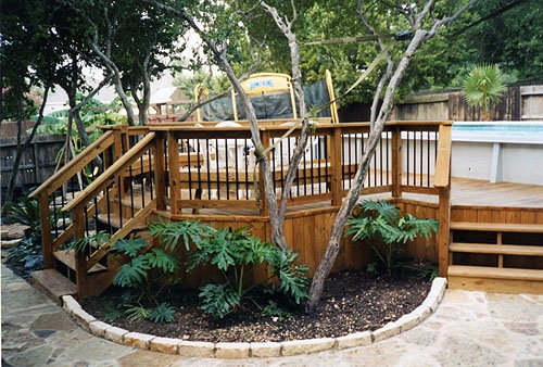 Treated Lumber Pool Deck 