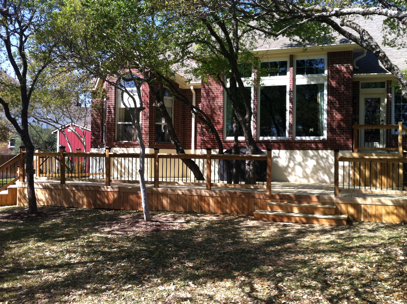 Treated Pine Deck Adds Function and Timeless Beauty