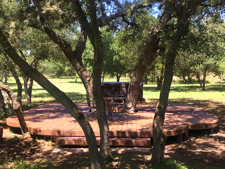 Hill Country Composite Hot Tub Deck