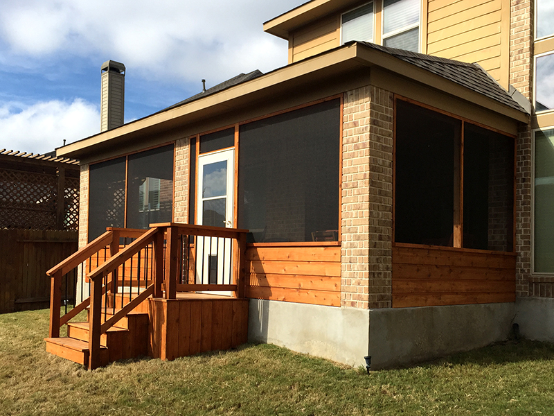 Screened Cedar Enclosure